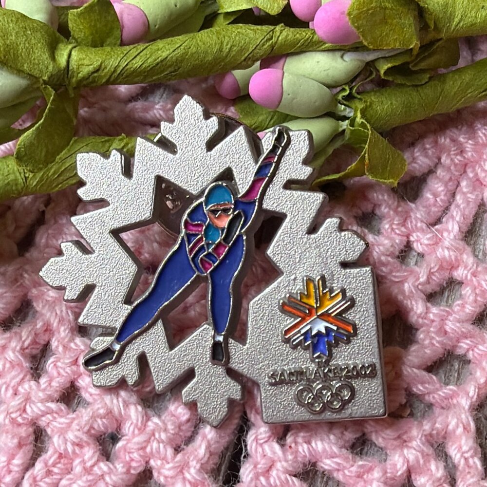 Olympic Lapel Pin Salt Lake City 2002 Skiing